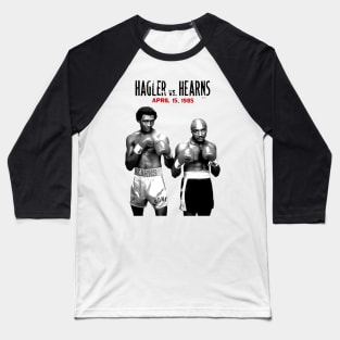 Hagler vs Hearns Boxing 1985 Baseball T-Shirt